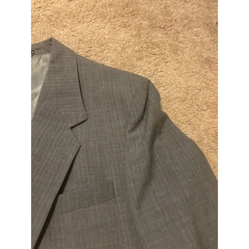Andhurst Gray Suit Jacket Used 42L Made In Romania